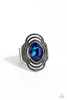 Paparazzi Accessories Entrancing Edge - Blue Ring