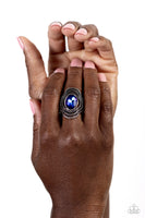 Paparazzi Accessories Entrancing Edge - Blue Ring