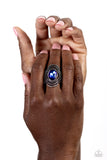 Paparazzi Accessories Entrancing Edge - Blue Ring