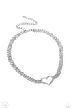 Paparazzi Accessories Rows of Romance - White Choker Necklace