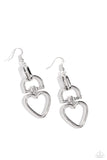 Paparazzi Accessories Padlock Your Heart - Silver Earring