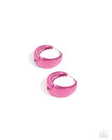 Paparazzi Accessories Colorful Curiosity - Pink Hoop Earring