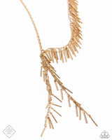 Paparazzi Accessories Linear Leap - Gold Necklace