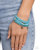 Paparazzi Accessories Swirling Shopaholic - Blue Bracelet