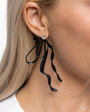 Paparazzi Accessories Trendy Tapestry - Black Earrings