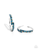 Paparazzi Accessories Ritzy Reputation - Blue Hoop Earring