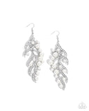 Paparazzi Accessories Flourishing Fancy - White Pearl Earring