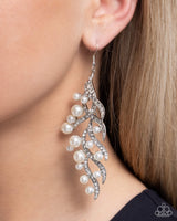 Paparazzi Accessories Flourishing Fancy - White Pearl Earring