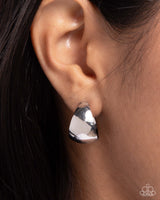 Paparazzi Accessories Suddenly Shiny - Silver Hoop Earring