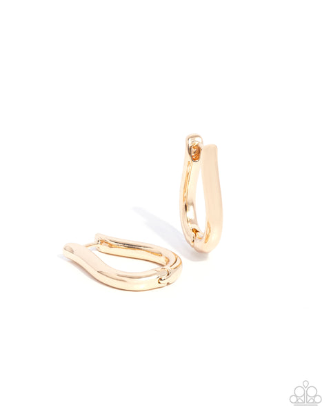 Paparazzi Accessories Generous Grace - Gold Hoop Earring