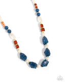 Paparazzi Accessories Crackling Chic - Blue Necklace