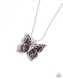 Paparazzi Accessories Magical Metamorphosis - Purple Butterfly Necklace