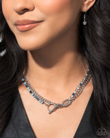 Paparazzi Accessories Mismatched Makeover - Blue Necklace