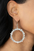 Paparazzi Accessories Glowing Reviews - White Earring