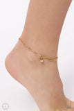 Paparazzi Accessories Solo Sojourn Gold Anklet