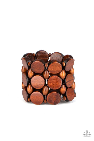 Paparazzi Accessories Cruising Coronado - Brown Bracelet