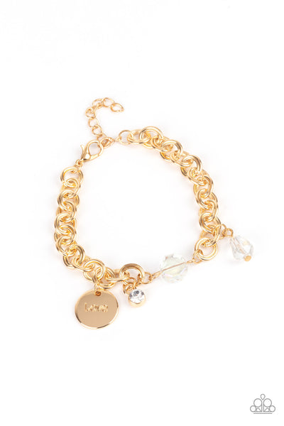 Paparazzi Accessories Lovable Luster Gold Bracelet