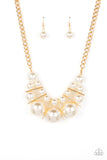 Paparazzi Accessories Challenge Accepted Gold/Pearl Necklace