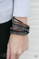 Paparazzi Accessories Do The Hustle Black Bracelet