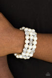 Paparazzi Accessories Undeniably Dapper White Bracelet