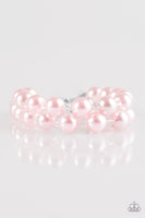 Paparazzi Accessories BALLROOM and Board Pink Pearl Bracelet