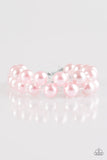 Paparazzi Accessories BALLROOM and Board Pink Pearl Bracelet