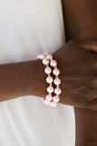 Paparazzi Accessories BALLROOM and Board Pink Pearl Bracelet