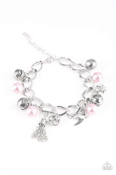 Paparazzi Accessories Lady Love Dove - Pink Bracelet