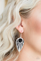 Paparazzi Accessories Take A WALKABOUT - Black Earrings