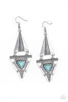 Paparazzi Accessories El Paso Edge Blue Earring