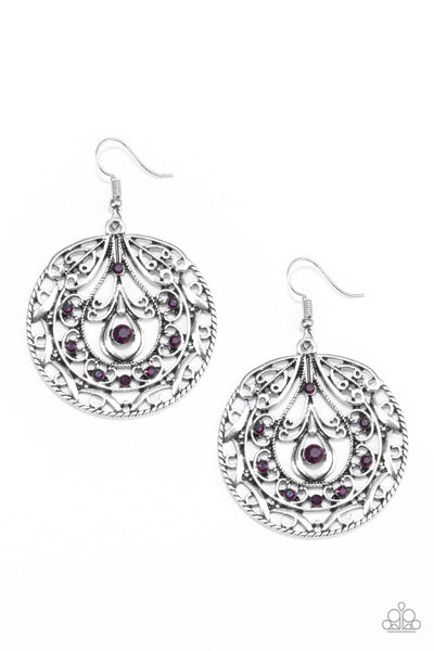 Paparazzi Accessories Choose To Sparkle Purple Earrings