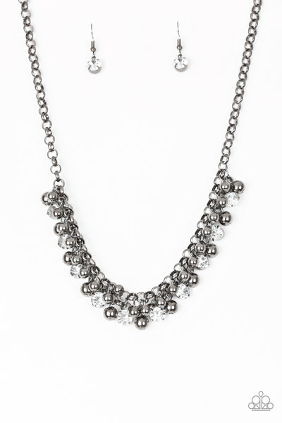 Paparazzi Accessories Wall Street Winner Black Necklace Set