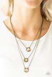 Paparazzi Accessories Once In A MILLIONAIRE - Brass Necklace