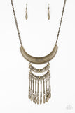 Paparazzi Accessories Eastern Empress - Brass Necklace Set