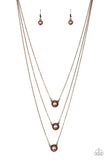 Paparazzi Accessories A Love For Luster - Copper Necklace Set