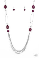 Paparazzi Accessories Pleasant Promenade - Purple Necklace Set