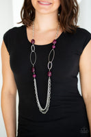Paparazzi Accessories Pleasant Promenade - Purple Necklace Set