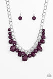 Paparazzi Accessories Gorgeously Globetrotter Purple Necklace Set