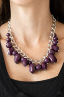 Paparazzi Accessories Gorgeously Globetrotter Purple Necklace Set