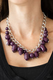 Paparazzi Accessories Gorgeously Globetrotter Purple Necklace Set