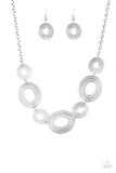 Paparazzi Accessories Basically Baltic - Silver Necklace Set