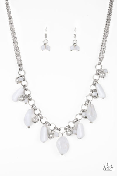 Paparazzi Accessories Grand Canyon Grotto White Necklace Set