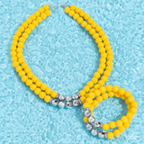 Paparazzi Accessories Dip and Dive - Yellow Bracelet