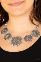 Paparazzi Accessories Written in the STAR LILIES Orange Necklace Set