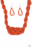 Paparazzi Accessories A Standing Ovation - Orange Necklace Set