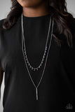 Paparazzi Accessories Keep Your Eye on the Pendulum Silver Necklace Set