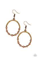 Paparazzi Accessories Glowing Grandeur Copper Earring