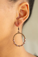 Paparazzi Accessories Glowing Grandeur Copper Earring