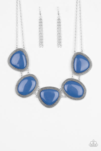 Paparazzi Accessories Viva La VIVID Blue Necklace Set