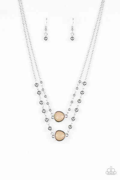 Paparazzi Accessories - Colorfully Charming Brown Necklace Set